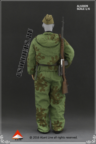 Советский снайпер с СВТ-40 - коллекционная фигурка 1/6 WWII The Soviets sniper suit AL10009 - Alert Line