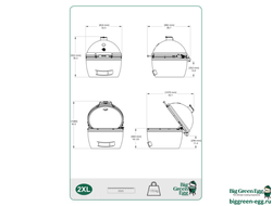 Гриль керамический BIG GREEN XXLarge Egg, 120939