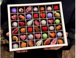 Корпусные конфеты ручной работы из бельгийского шоколада 42 конфеты