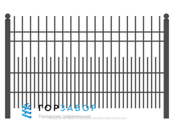 Секция сварного забора SZ15-06 заказать с бетонированием столбов