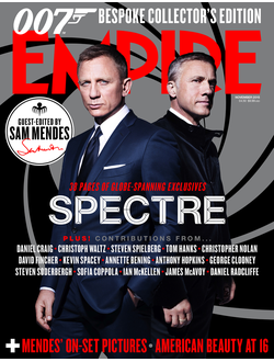 EMPIRE Magazine November 2015 Spectre, Daniel Craig, Christoph Waltz Cover, Иностранные журналы