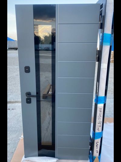 TERMO 5 - 130 мм/ ЭМАЛЬ Ral 7012-"ЭМАЛИТ БЕЛЫЙ. ЧЕТЫРЕХКАМЕРНЫЙ ТОНИРОВАННЫЙ СТЕКЛОПАКЕТ.ПОВЫШЕННАЯ ВЗЛОМОСТОЙКОСТЬ