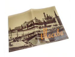 Обложка на паспорт с принтом "Старая Москва, фото"