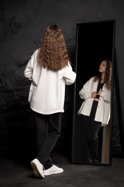 Рубашка трикотажная на кнопках