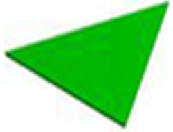 Мат второго уровня треугольный (с пазами)