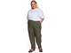 Женские летние Прямые брюки арт. 2231701 (цвет хаки) Размеры 52-72