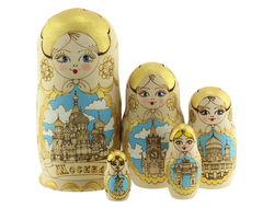 Матрёшка Москва 5-и кукольная 150*70 с росписью