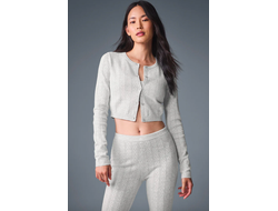 Alo Yoga POINTELLE SWEATER BE MINE CARDIGAN - Кардиган (Размер S)