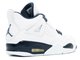 Nike Air Jordan 4 Retro White Navy (Белые) Арт7 новые