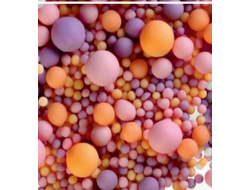 090М Драже зерновое в цветной кондитерской глазури микс (розовое, сиреневое, оранжевое)