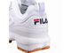 Женские кроссовки Fila Disruptor 2 Premium Бело-коричневые женские (36-40)