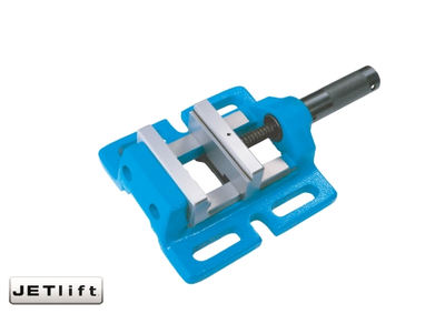 Тиски станочные сверлильные универсальные JETlift 75 мм с V-образными пазами для точной фиксации заготовок