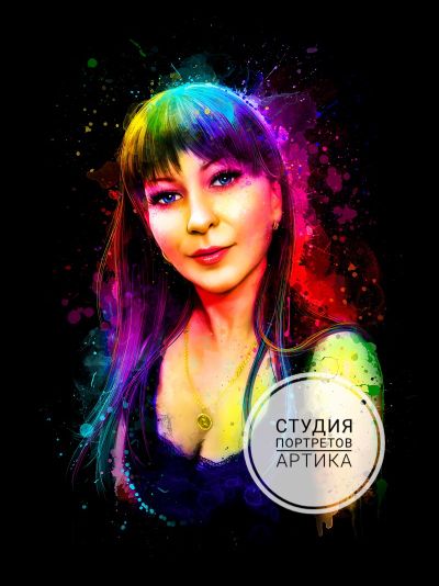 Портрет в Стиле Мурчиано 1 человек