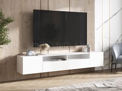 СИТИ подвесная Тумба ТВ (2000х330х346 мм), Белый