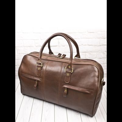 Кожаная дорожная сумка Campelli Premium brown (арт. 
4014-53)