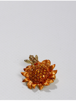 Брошь "Пчела на цветке"