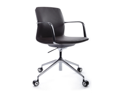 Кресло Plaza-M FK004-B12 Тёмно-коричневый (3072) натуральная кожа 70*70*80-86