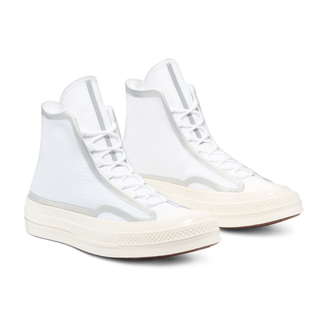 Кеды Converse Chuck Taylor 70 Metallic Tape Seam белые высокие