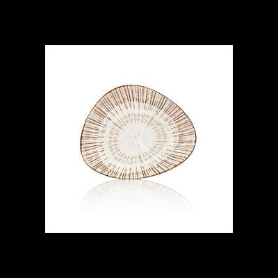 Блюдце 14*11 см кофейное Legna Bone