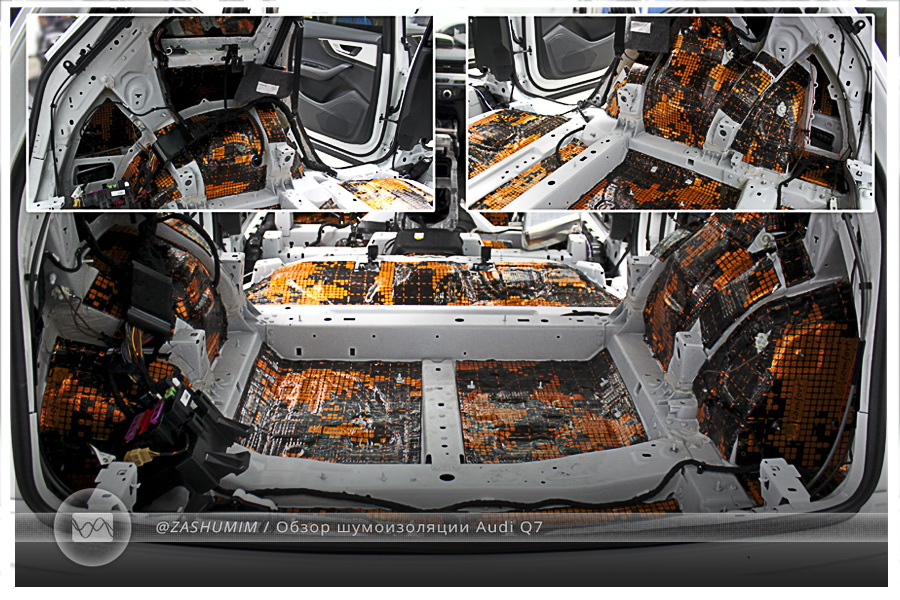 Шумоизоляция audi q7 4l