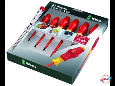 Набор отверток Wera Kraftform Comfort VDE1160 i/7 с индикатором напряжения WE-031575