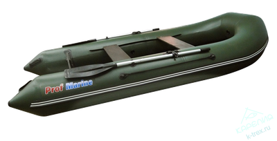 Лодка ПВХ Prof Marine PM280L, моторно-гребная, плоскодонная