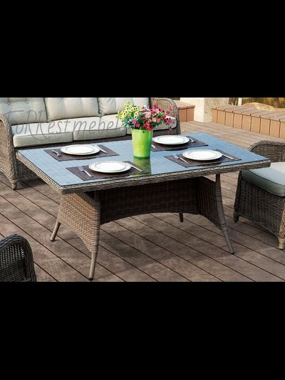 Обеденный плетеный стол Geneva