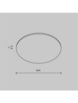 Стекло для пылевлагозащиты IP44 для светильников серии Dip 15Вт, Glass001-D45