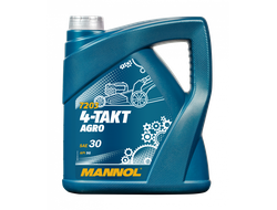 Моторное масло MANNOL 4-Takt Agro SAE 30 MN7203-4 4L (Минеральное)