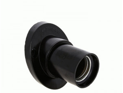 EKF Патрон E27 карболит настенный, черный, наклонный, LHC-E27-wi-s