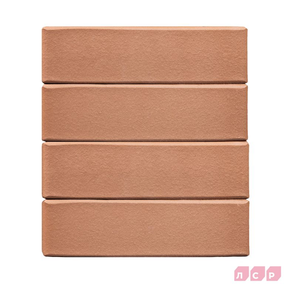 Облицовочный керамический кирпич ЛСР М150, 250х120х65 мм, светло-коричневый Гладкий