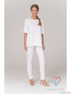 ТУНИКА МЕДИЦИНСКАЯ DR.SUPER "HELEN" БЕЛАЯ