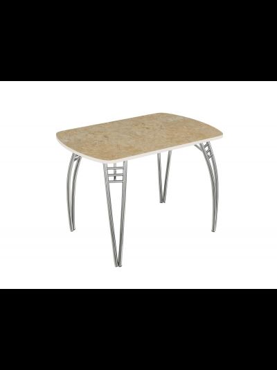 Стол кухонный "Пластиковый", подстолье паук разные цвета