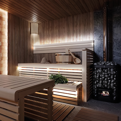 Светодиодная термостойкая лента для бани, сауны, улицы180SMD(2835)/m 14,4W/m 12V 5m IP68 4000К