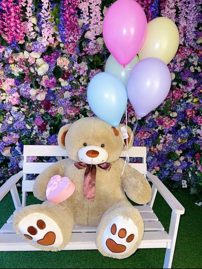 Подарочный набор №9 - Плюшевый мишка 150 см, Шарики 5, Киндер бокс с Рафаэлло