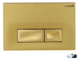 Панель смыва инсталляции для унитаза CREAVIT ORE GP3006.00 золотая матовая
