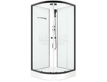 Domani-SPA Delight Slim 110 (1000*1000*2180mm) низкий поддон, профиль черный