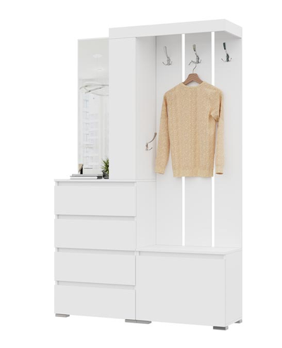 Хелен Прихожая 1260х1980х355 белый