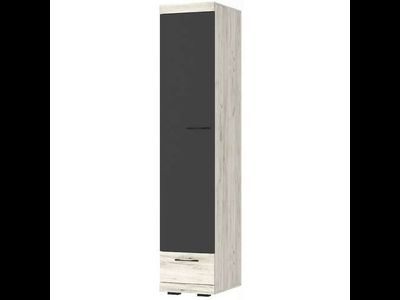 Шкаф "СОНАТА" ШС-450 Дуб Крафт белый - Антрацит (Памир)