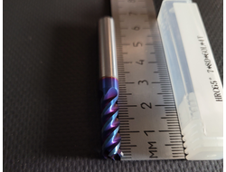 Фреза 7 мм HRC65 твердосплавная 4-х зубая по цветному металлу 25/60 мм