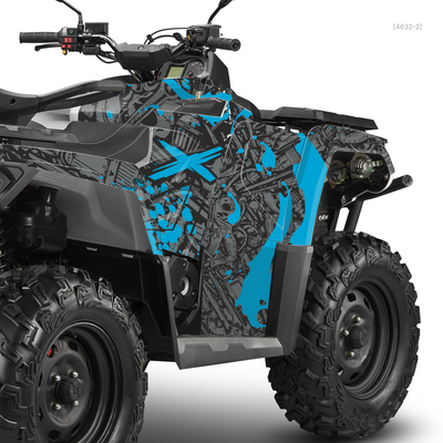 Наклейки на квадроцикл Aodes Pathcross 1000 mud pro - 2021 2022 2023 2024 №4632-2