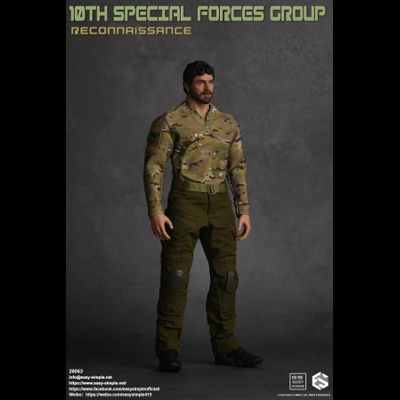 Разведчик спецназа США - Коллекционная ФИГУРКА 1/6 10TH SPECIAL FORCES GROUP Reconnaissance (26063) - Easy&amp;Simple