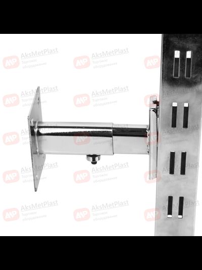 KM10 Дистанционное крепление хромированное к стене колонны регулируемое длина 70—115 мм