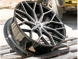 Комплект дисков R20 8,5J ET+35 5*114,3/5*108 Plati PY5508 Черный с полированными лучами (J151)