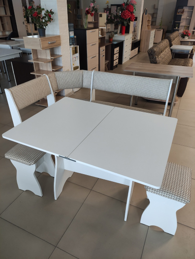 Кухонный уголок "Березка эконом белый new " (БР)