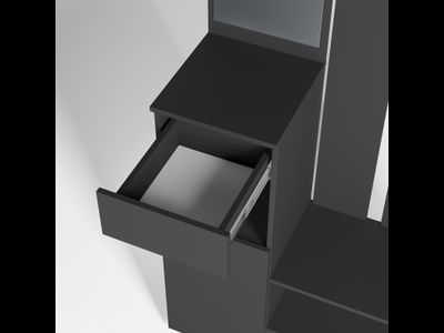 Прихожая Мия ПР-03 графит/графит 1000*2000* 376 мм