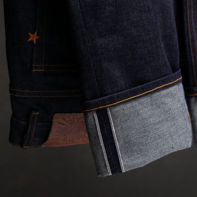 Джинсы =Brave Star= True Straight 14oz Hardline Japan Selvage Denim