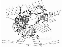 Подвеска двигателя Балканкар ДВ-1661 1661.33.11.01.00.00