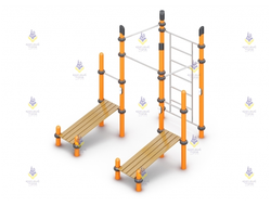 2282.50 Воркаут «3 турника, шведская стенка и 2 скамьи для пресса»