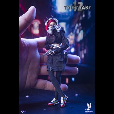 Киберпанк девушка-агент - Коллекционная фигурка 1/12 SCALE CYBERPUNK TRICKYBABY 12 RAINBOW (VCF-3006) - VERYCOOL